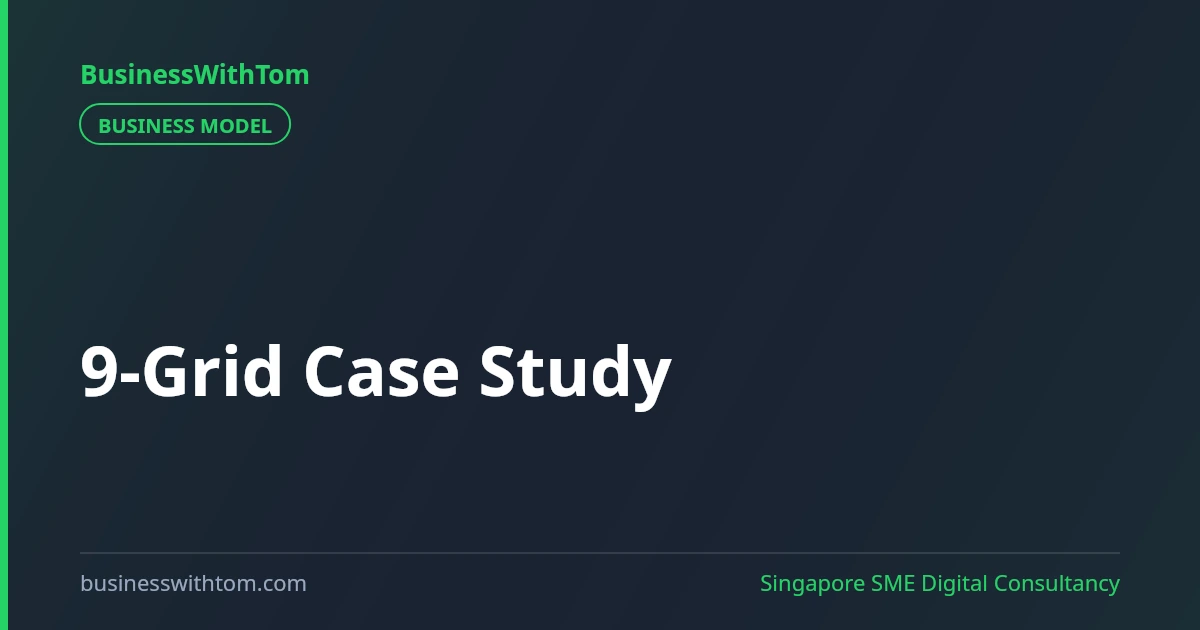 Mapping a Singapore SME with the 9-Grid Business Model
