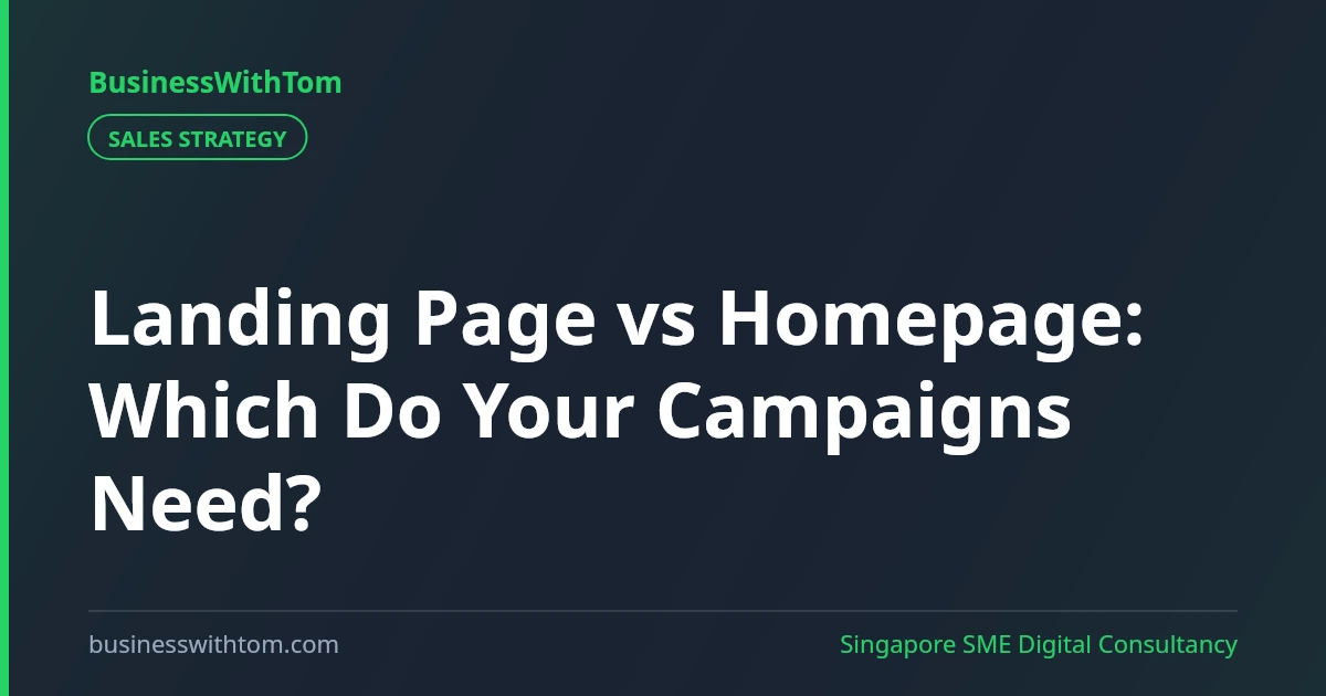 Landing Page vs Homepage: Which Do Your Campaigns Need?