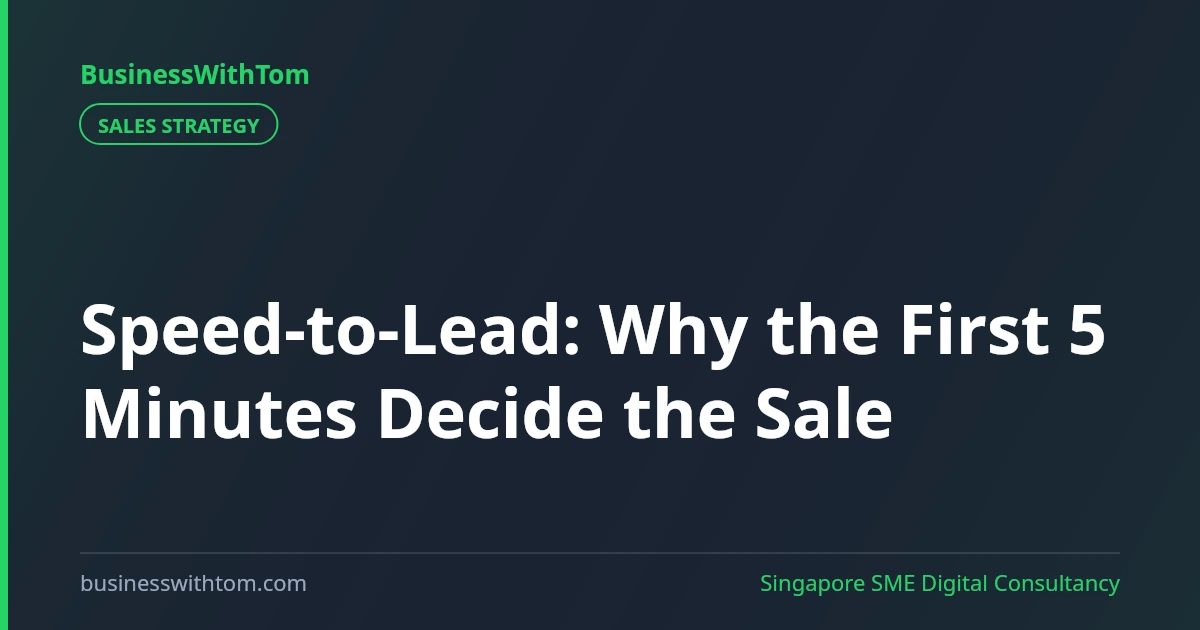 Speed-to-Lead: Why the First 5 Minutes Decide the Sale